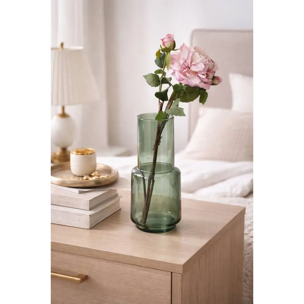 Ваза Mary стекло цвет прозрачно-зеленый 28.5 см ROCKSOLID STLM-2001225 - Вид №2