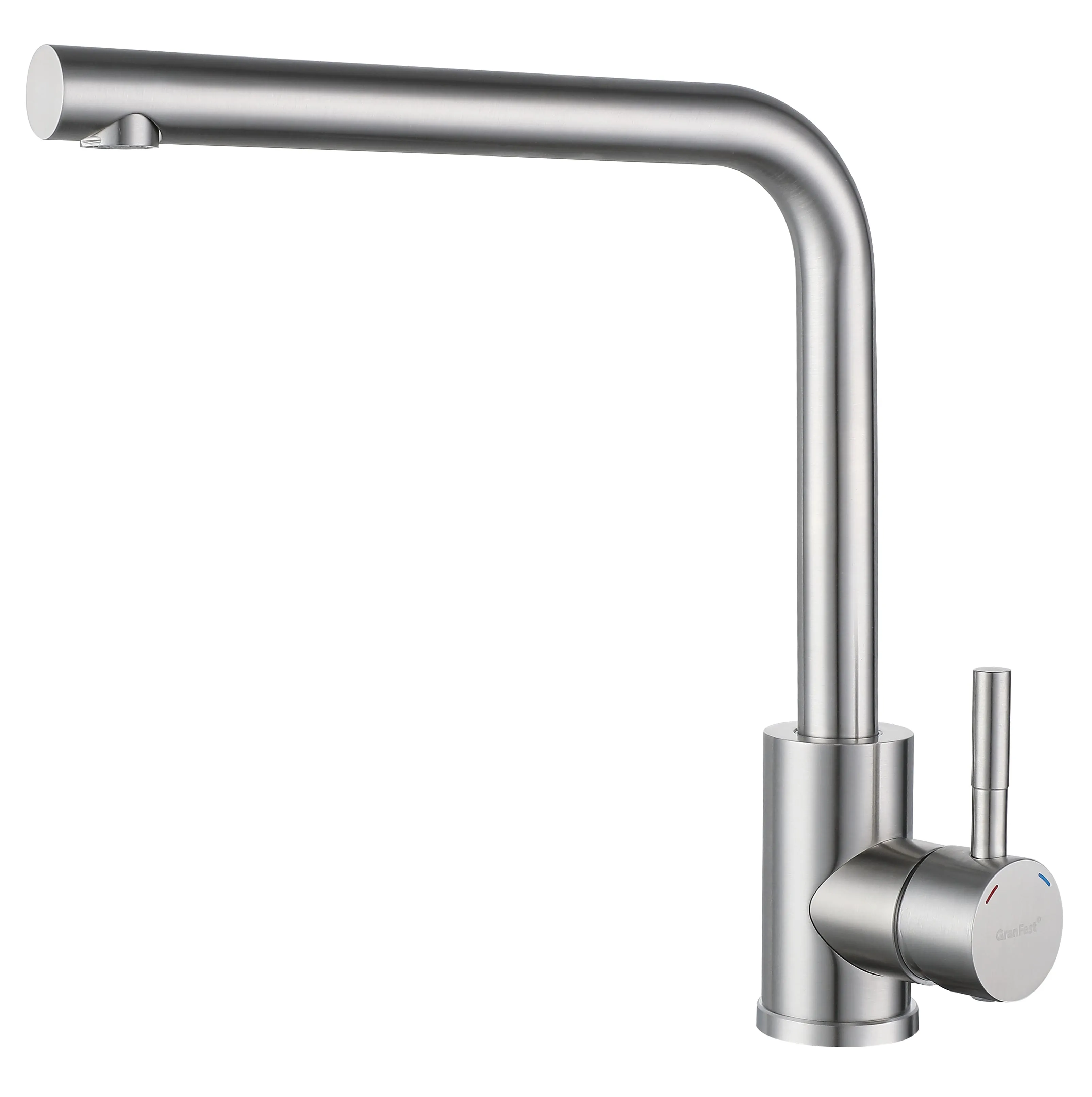 Кухонный смеситель Z-5411 нержавейка GranFest QUARZ