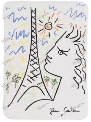 Roche Bobois Прямоугольная керамическая тарелка Jean cocteau sun-id-1371700