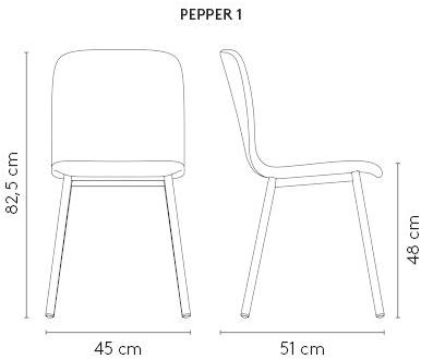 MOBLIBERICA Стул из мягкой ткани Pepper sun-id-1486000 - Вид №16