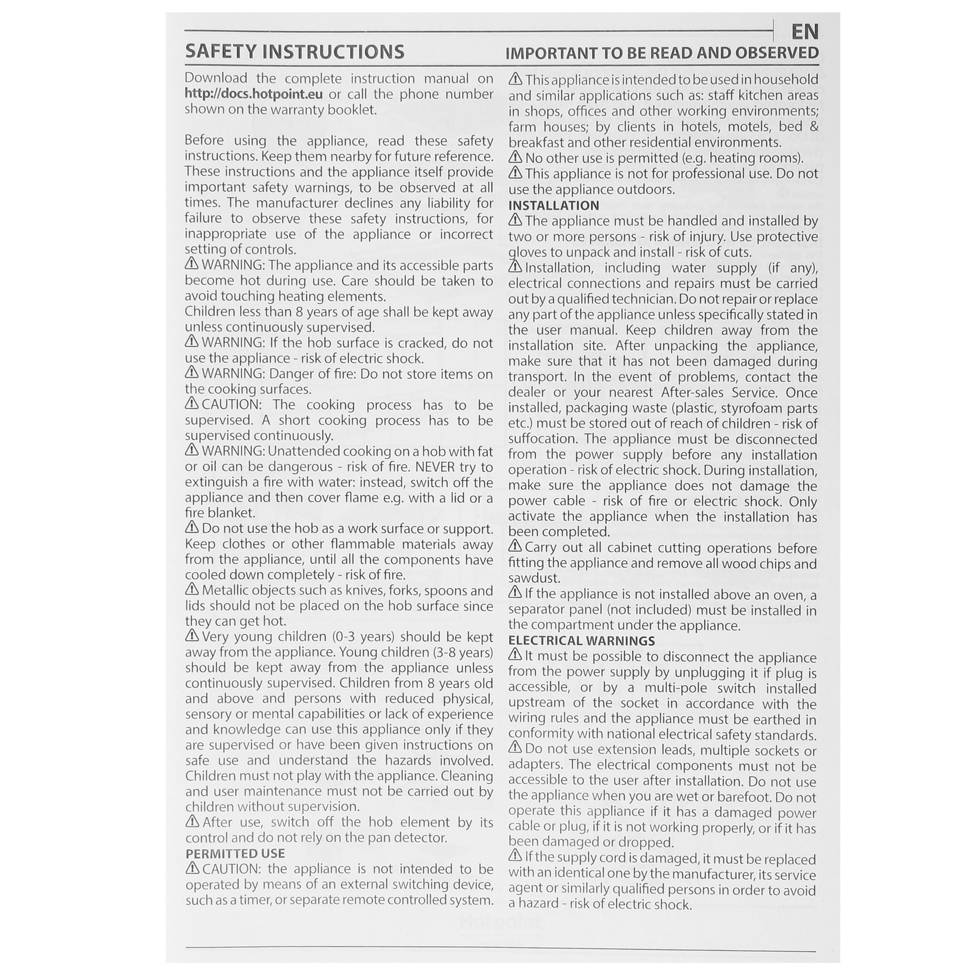 5331837 Индукционная варочная поверхность Hotpoint HB 8460B NE/W STDN-0052358 - Вид №5