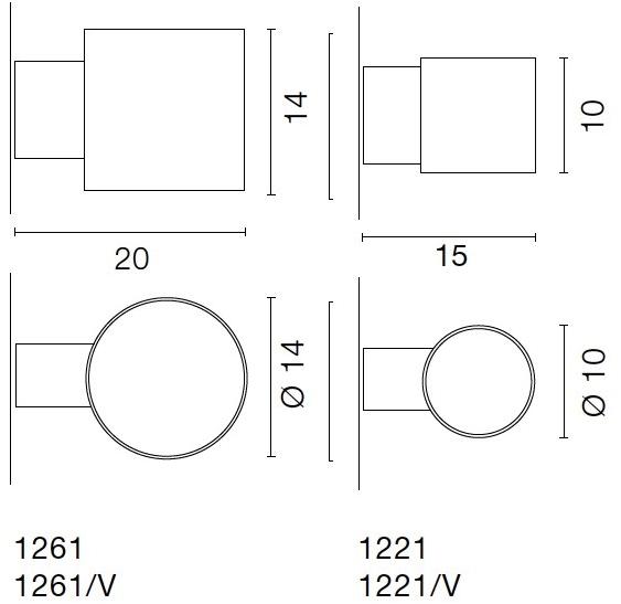 Martinelli Luce Бра с прямым и отраженным светом из металла Tube sun-id-1415069 - Вид №4