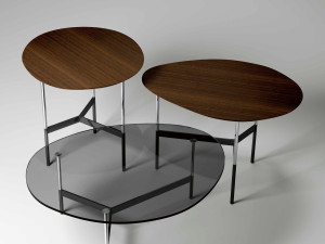 Журнальный столик с деревянным верхом