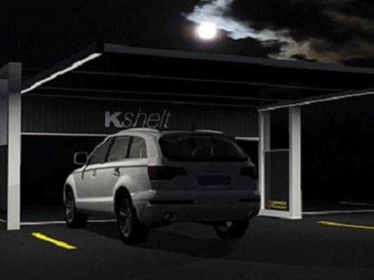 Kopron® Стальной навес с порошковым покрытием для парковочного места sun-id-1391395 - Вид №2