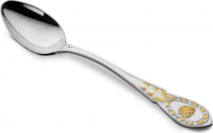 10666835 Русские самоцветы Ложка чайная Русские самоцветы, серебро 925 Серебро 925