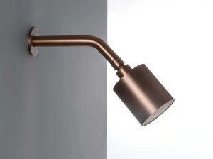 Круглая душевая головка из нержавеющей стали с кронштейном