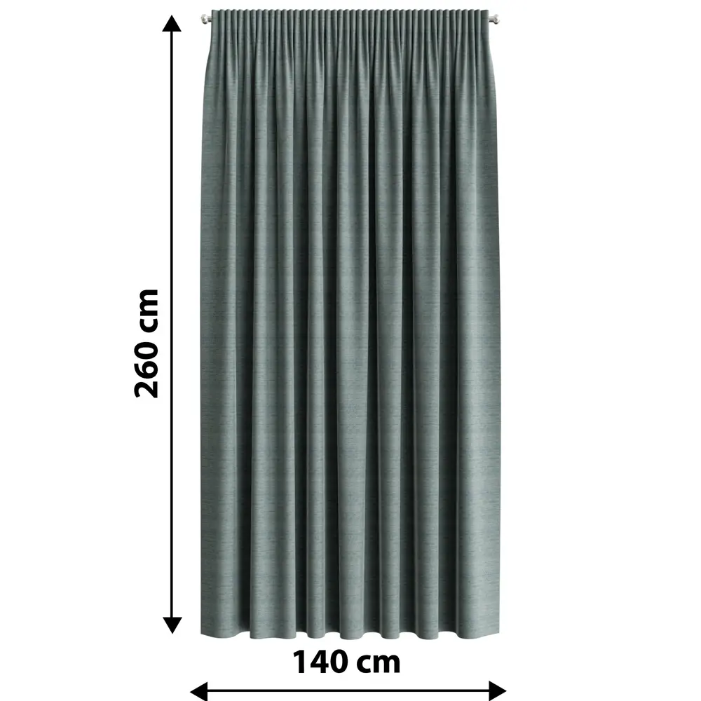 Штора на ленте димаут 140x260 см цвет зеленый 89380116 STLM-2161017 GARDEN  - Вид №2