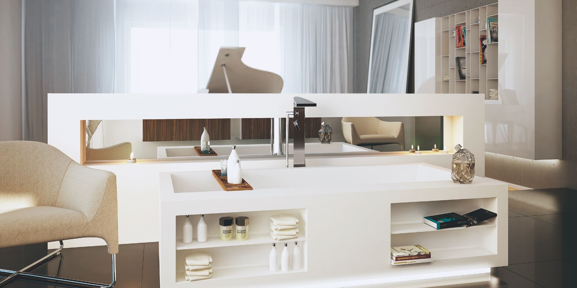 Moma Design Шкаф модульный подвесной 1200-8 Coverwall белый COVERWALL12002A2B2C2D - Вид №1