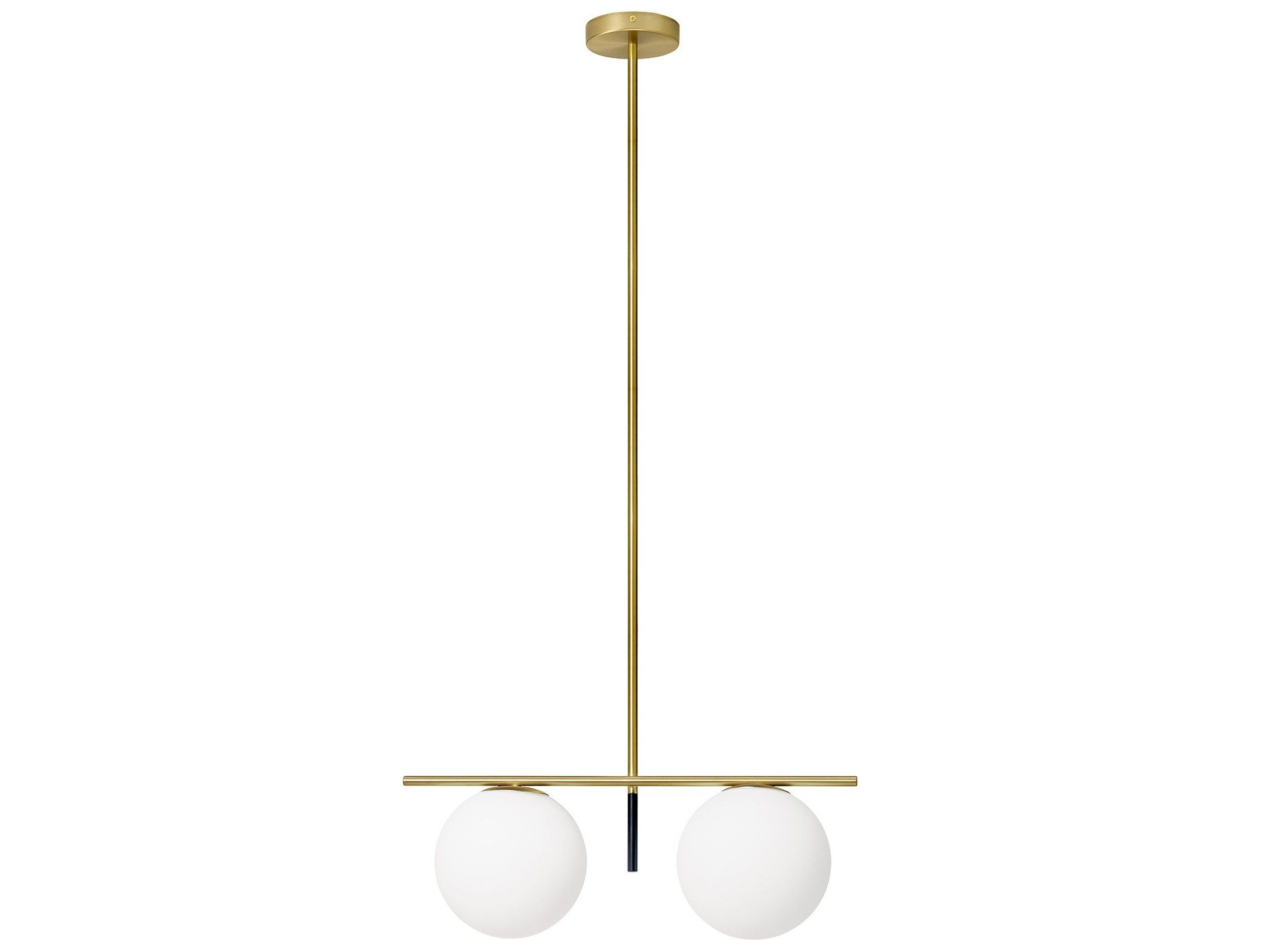 Подвесной светильник из опалового стекла и металла Miloox Jugen ARCH-00147477