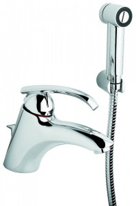 72063CR Смеситель Ramses с донным клапаном и боковым душем для раковины, цвет хром