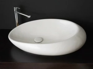 8601 Накладная раковина на столешницу  овальная Scarabeo Ceramiche Moai