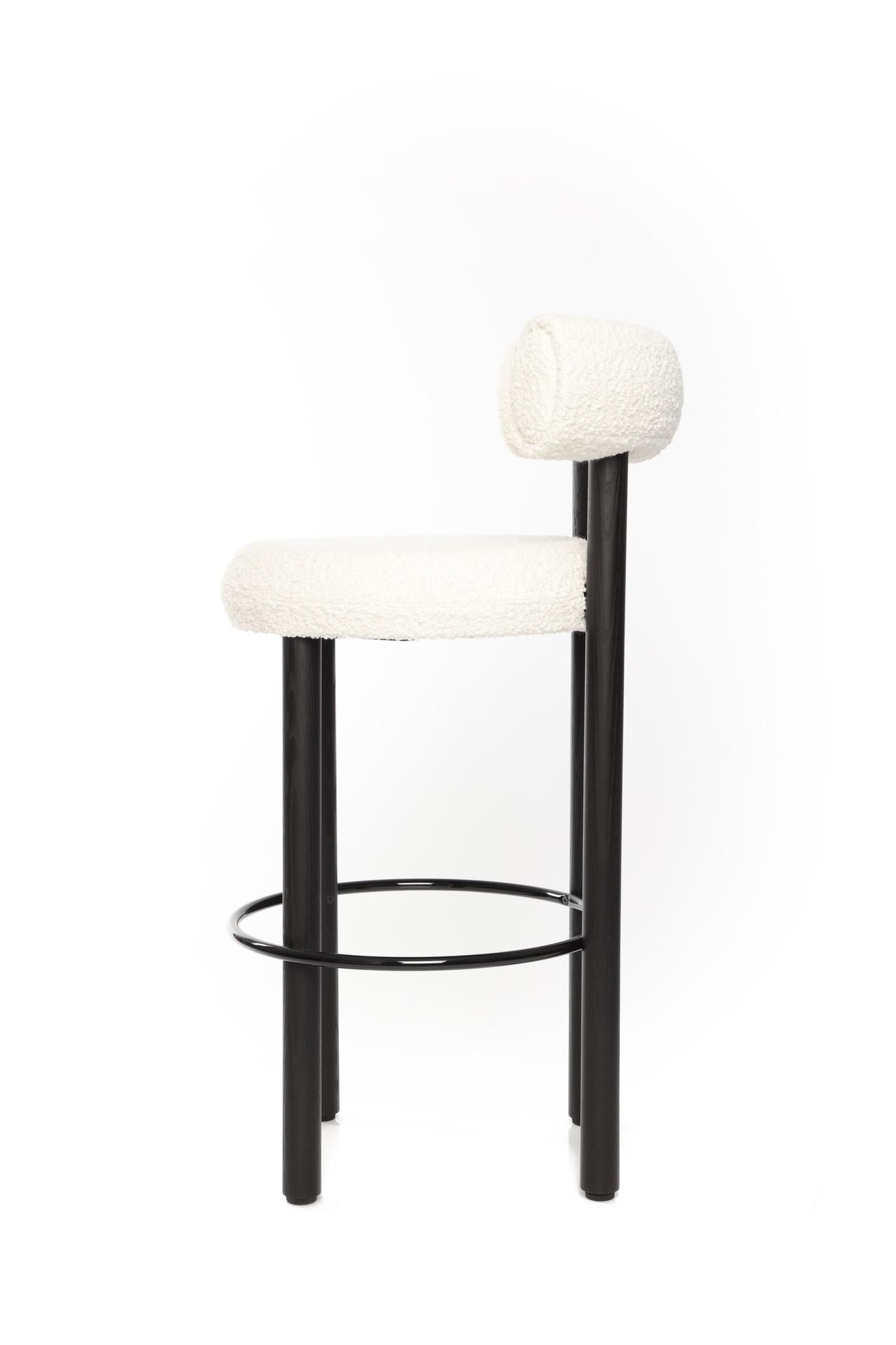 Высокий деревянный стул с тканевой подкладкой Tom Dixon Fat ARCH-00130395 - Вид №3