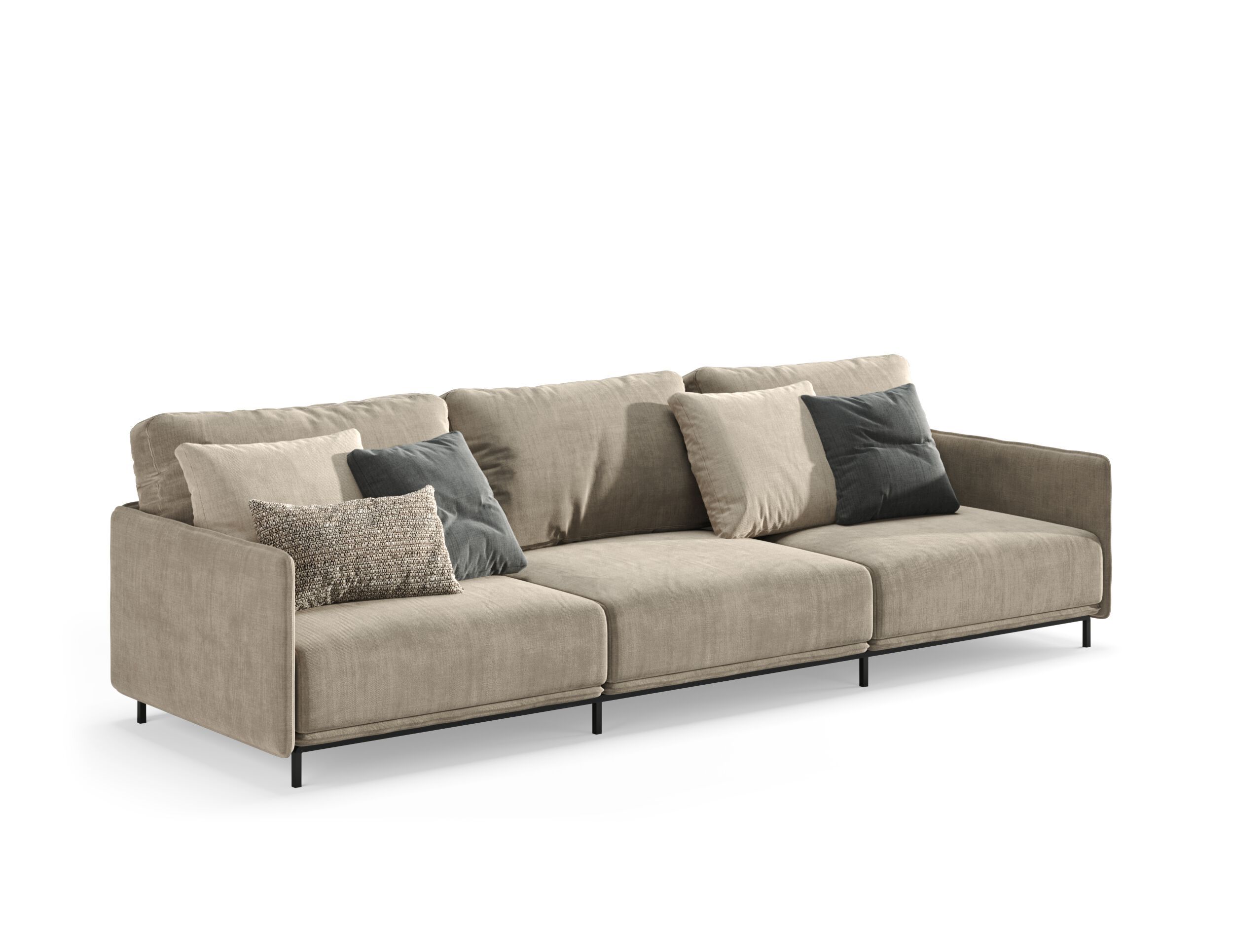 3-местный тканевый диван PRADDY Metro ARCH-00028255 - Вид №1