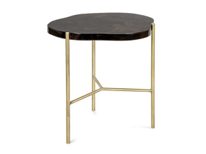 Высокий журнальный столик из черного дерева