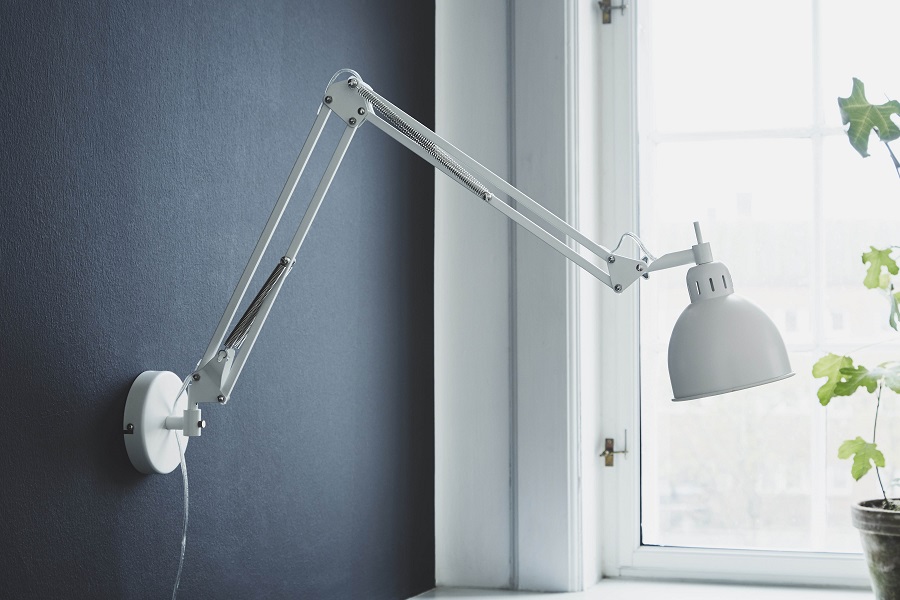 414801601101 Лампа настенная job, 55/75хD13,5 см, серая матовая Frandsen  - Вид №2