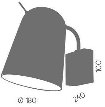 Aromas del Campo Регулируемый металлический настенный светильник прямого света Dodo A1169 - Вид №3