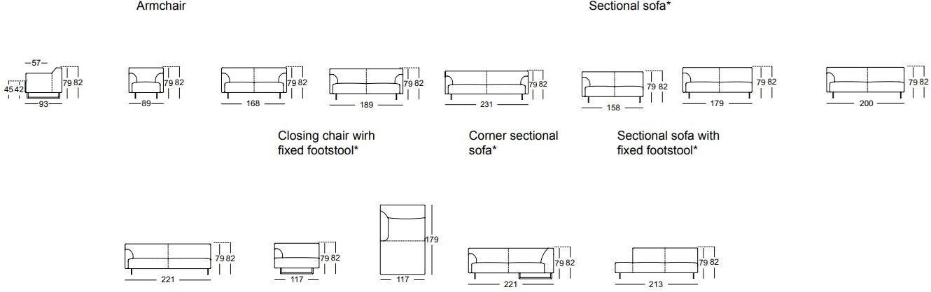 Rolf Benz Салазки для дивана из ткани sun-id-1446483 - Вид №2