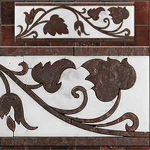 БОРДЮР ИЗ МРАМОРА GR-5 SKALINI FLORAL