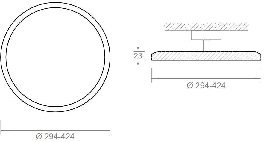 ENGI Регулируемый светодиодный потолочный светильник из PMMA Basic sun-id-1346481 - Вид №2