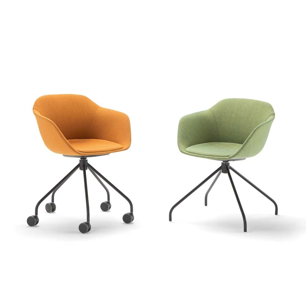 Тканевый операционный офисный стул с колесами на насесте INCLASS Taia ARCH-00151501 - Вид №1