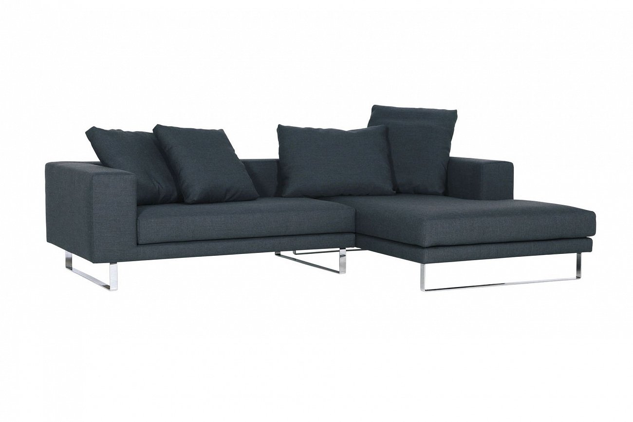 Диван трехместный угловой темно-серый Linnea SITS ДИЗАЙНЕРСКИЕ, LINNEA 192111 Серый  - Вид №1
