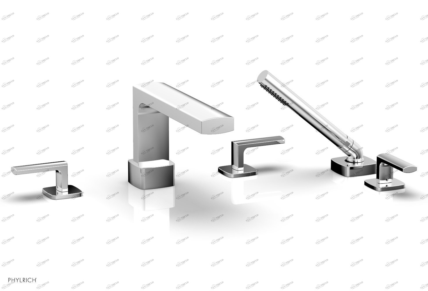 Смеситель для ванны RADI Phylrich  181-49-026 Хромированный 