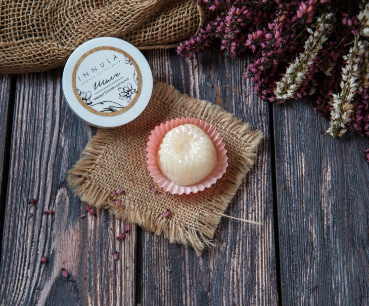 4375 Твердый бальзам для волос "Шелк" Вкусляндия  - Вид №2