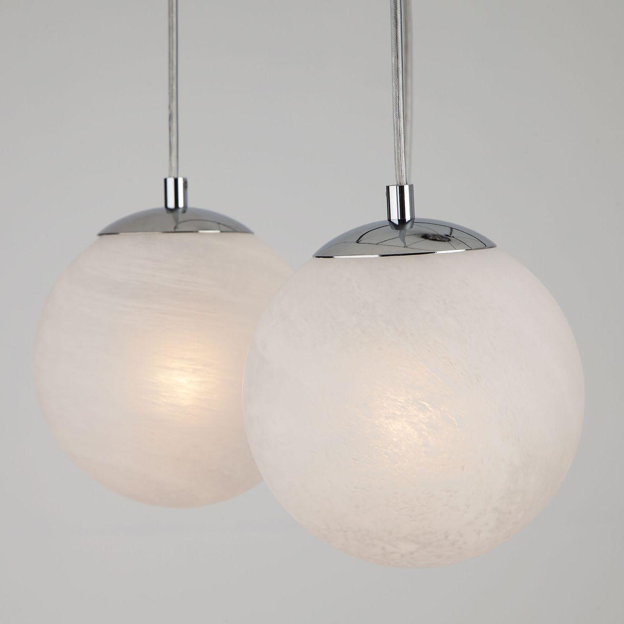 Подвесная люстра Eurosvet Globe 70069/6 хром/черный EUROSVET GLOBE 187340 Белый - Вид №1