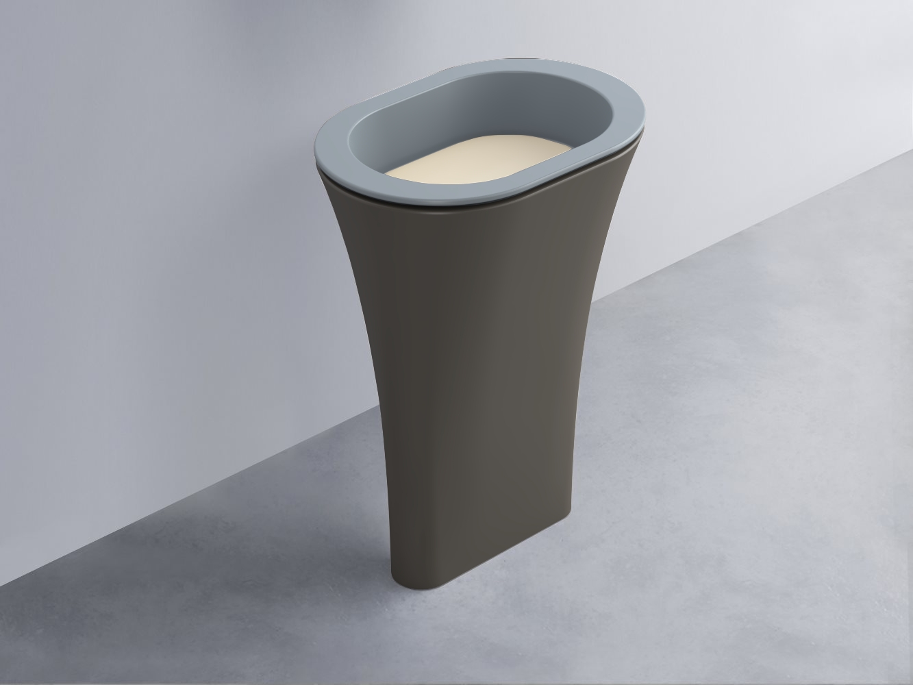 AMLA65-BR+AMPILO-LN+AMCOLO-FN Раковина Amedeo Ovale отдельностоящая cielo Enjoy + Amedeo Ceramica Cielo