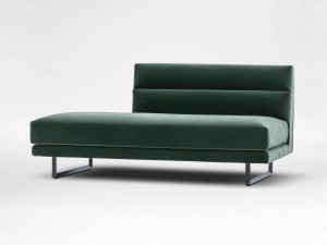 Бархатная мягкая скамья со спинкой