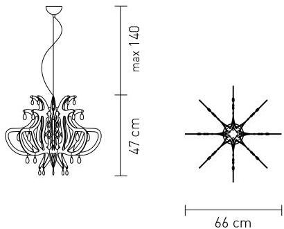 Slamp Подвесной светильник из goldflex® Lillibet sun-id-1429316 - Вид №3