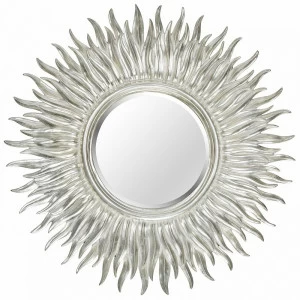 Зеркало-солнце 99 см серебряное Sunshine Silver ART-ZERKALO ДИЗАЙНЕРСКИЕ 00-3884096 Зеркальный;серебро