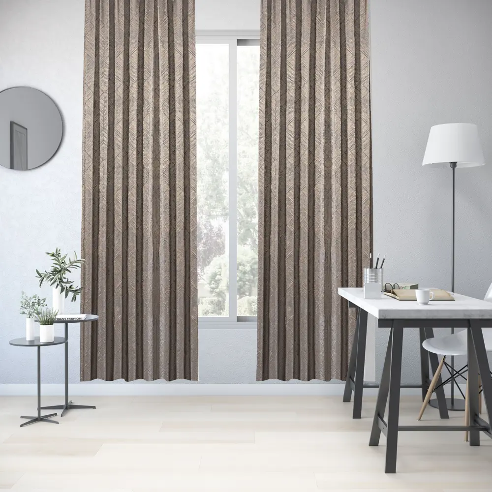 Штора на ленте Inspire Aro 200x280 см цвет серо-золотой 89343192 STLM-2068051 