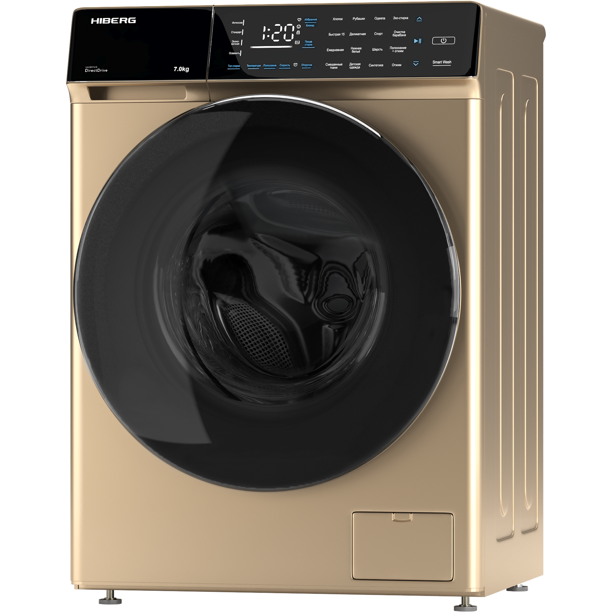 9975385 Стиральная машина HIBERG i-DDQ9-712 G золотистый STDN-0057449 - Вид №2