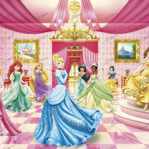 8-476-Princess-Ballroom Фотообои Komar Disney 2.54х3.68 м 8476PRINCESSBALLROOM