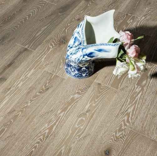 Массивная доска Coswick Вековые традиции Серый Кашемир Дуб Рустик (Гладкая) 300…1845х127 мм 11034251