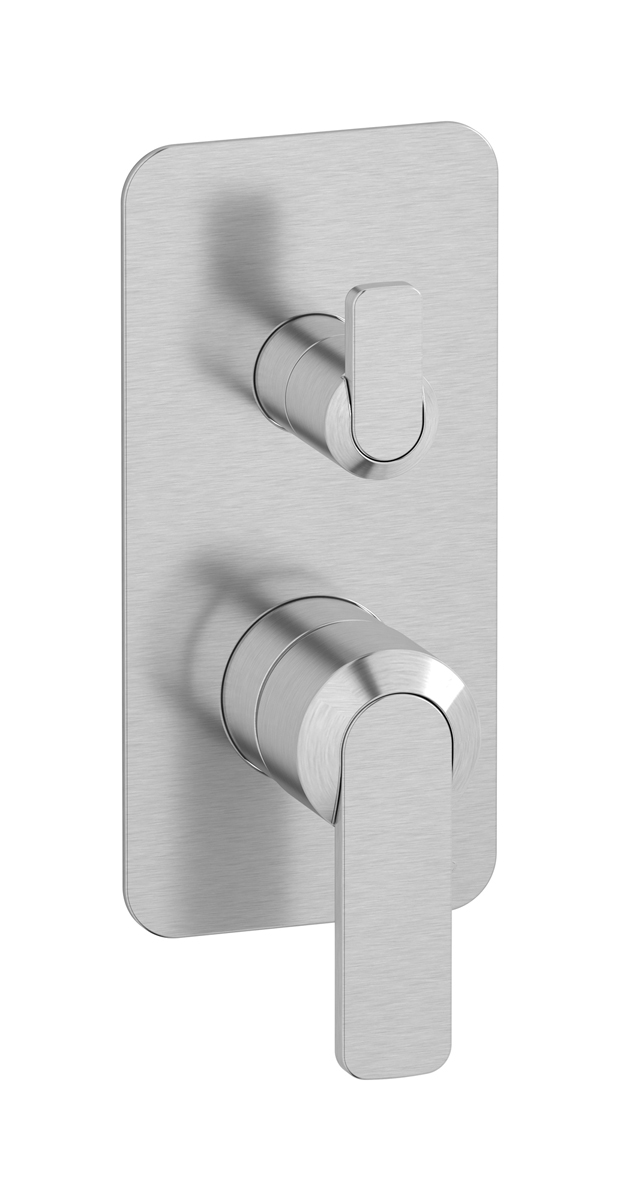 Внешние части встроенного в стену смесителя на 3 потребителя WE ARE IB c6312ss Brushed Nickel C-67