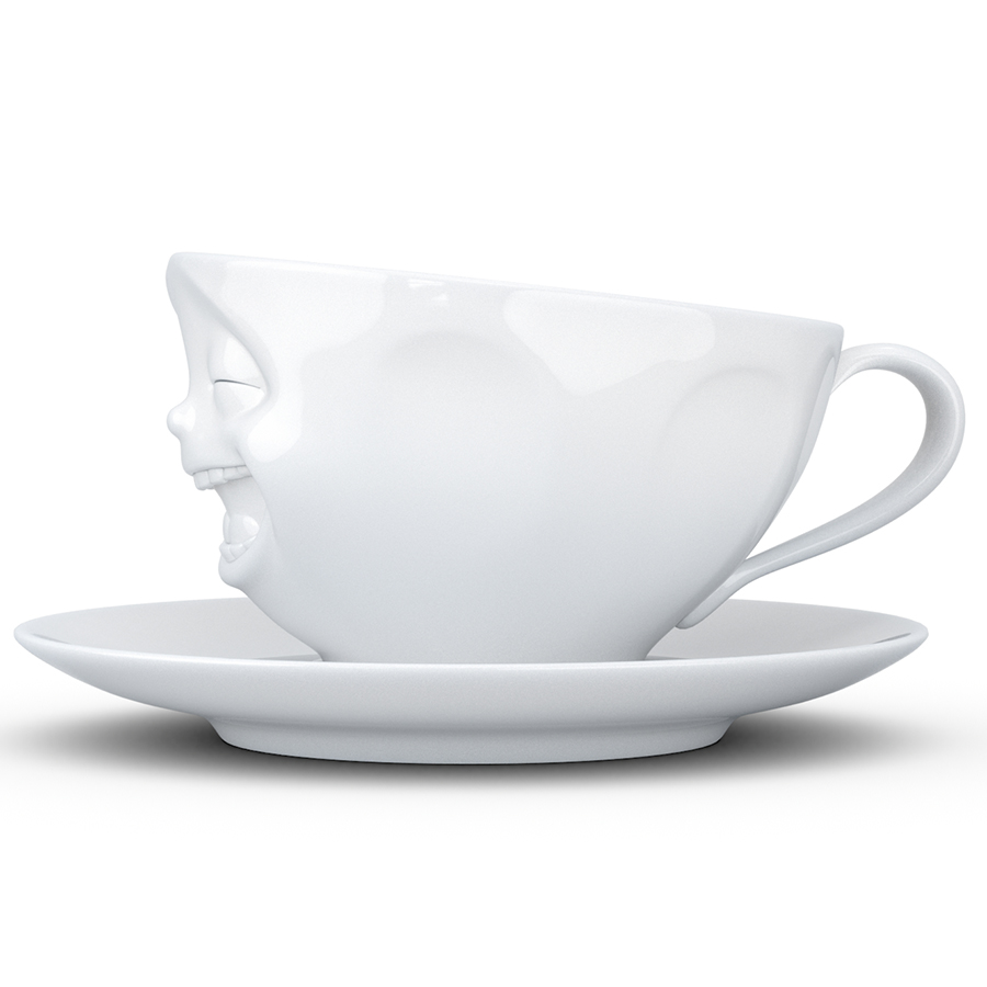 T01.47.01 Чайная пара tassen laughing 200 мл белая Tassen by FIFTYEIGHT PRODUCTS  - Вид №4
