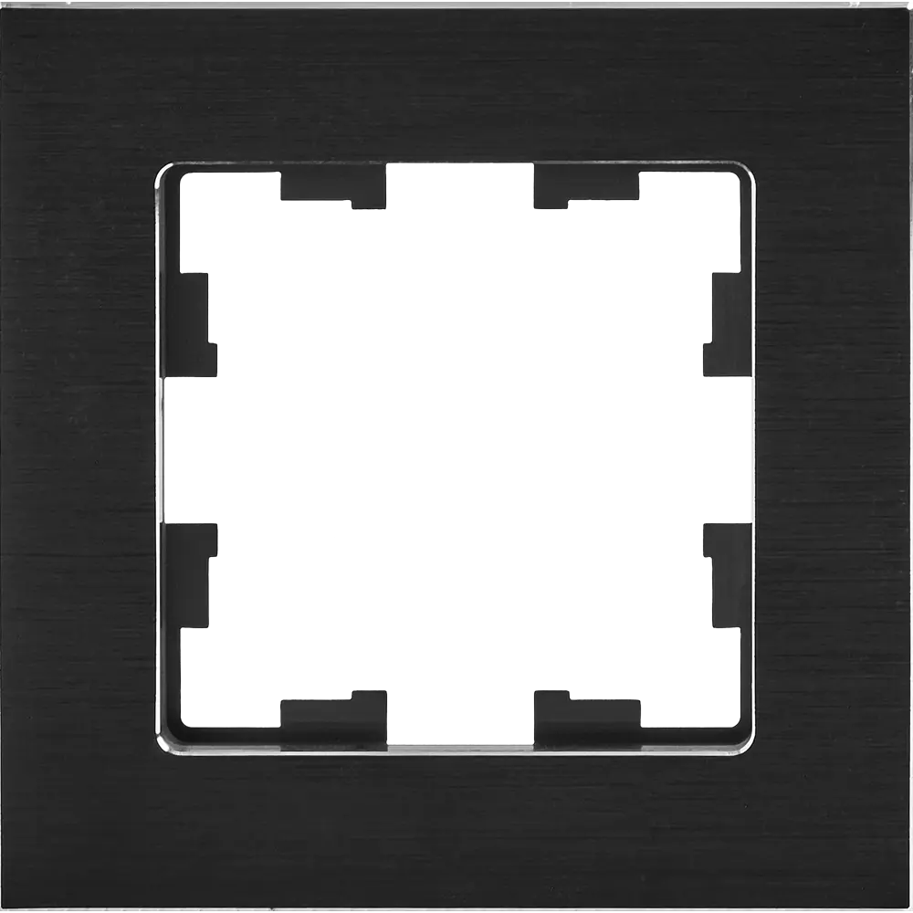 Рамка IEK Brite для розетки и выключателя - черный металл с влагозащитой 87761331 STLM-1117592