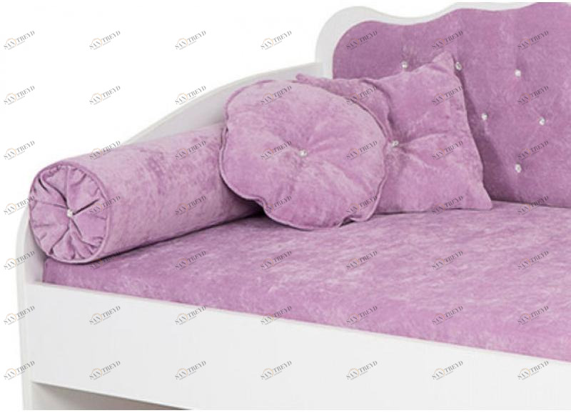 Подушки Комплект ABC-KING: 2 валика светло-сиреневые 4631147960825