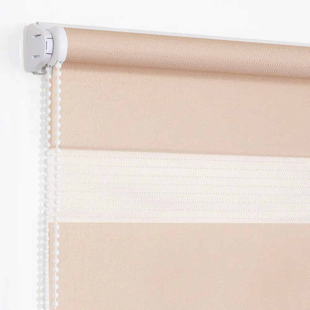 Штора рулонная день-ночь Мелоди 40x175 см пудра MIAMOZA STLM-2003410 - Вид №1