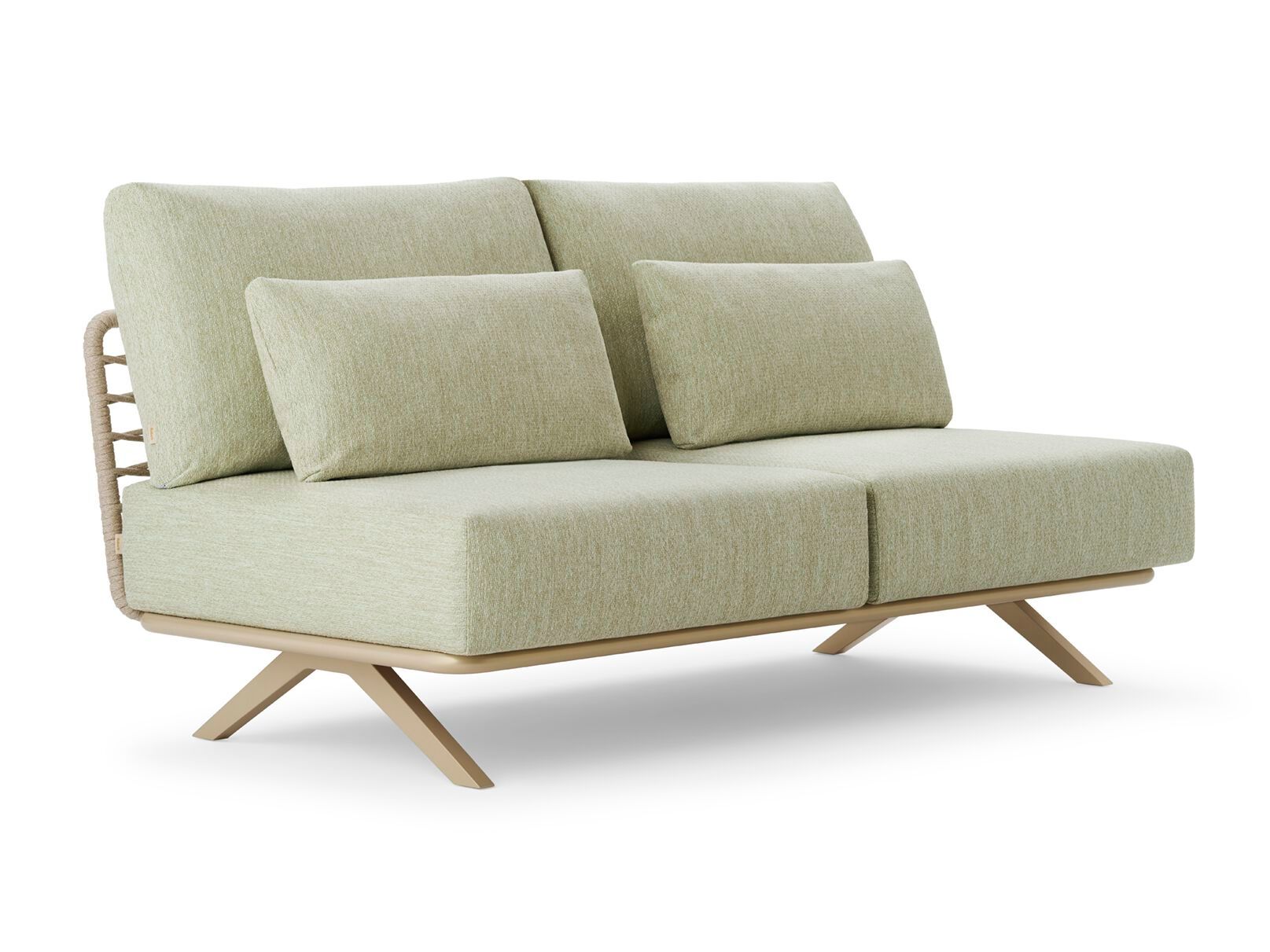 2-местный тканый диван из полиэстера Roberti Armàn ARCH-00125466 - Вид №1