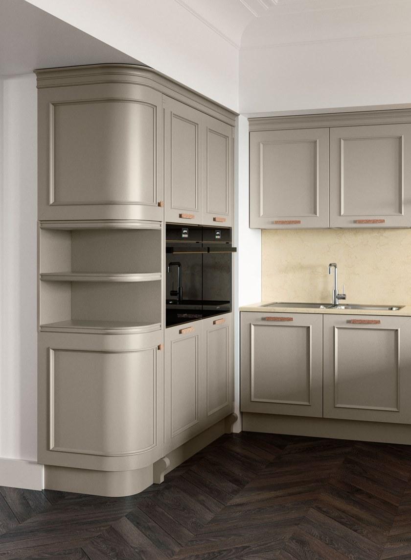 Febal Casa Кухня из лакированной древесины с ручками с полуостровом sun-id-1447476 - Вид №12