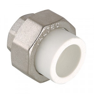 VTp.762.0.02506 Фитинг разъемный полипропиленовый с переходом на внутреннюю резьбу Valtec 25 мм х 1"
