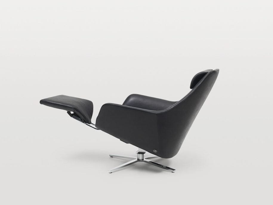 Кожаное вращающееся кресло с подставкой для ног de Sede DS-277 ARCH-00073705 - Вид №3