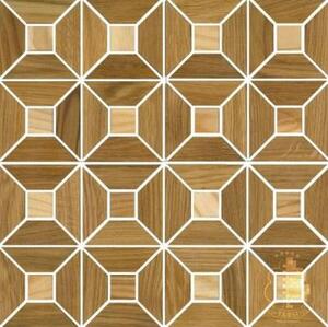 Мозаика и 3D панели из дерева Tarsi Квартал 2d612 Дуб Селект (Гладкая) 331х331 мм.