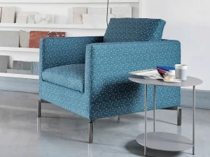 Novamobili Кресло с обивкой из ткани с подлокотниками Reef