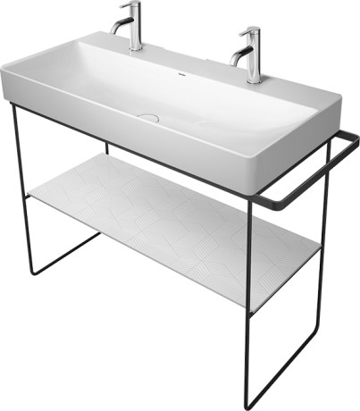 0031031000 Консоль металлическая напольная ** DuraSquare #003103 1065 x 451 мм
Хром Black Matt Duravit - Вид №1