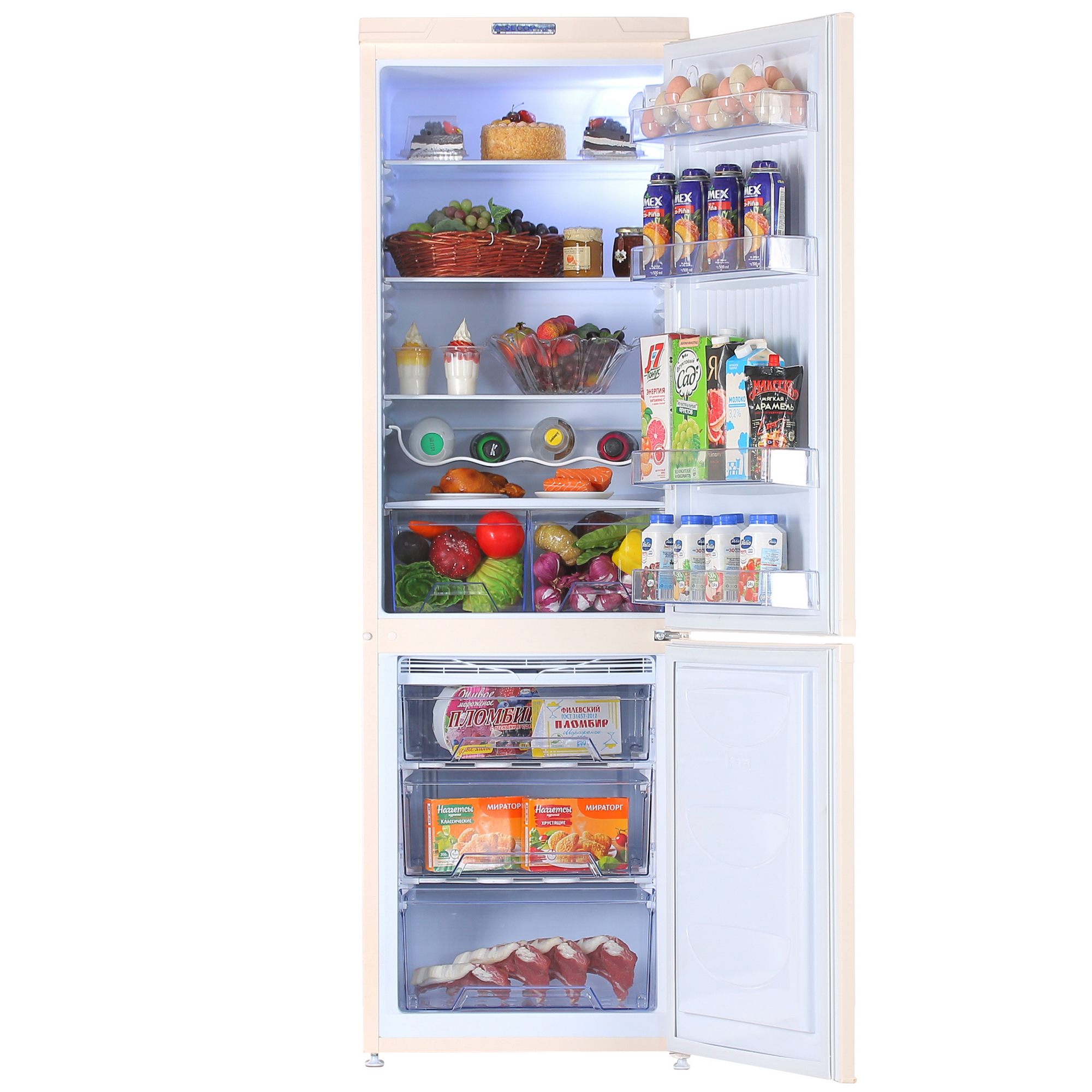 1229491 Холодильник с морозильником   DON R-291 S бежевый STDN-0014038 - Вид №5