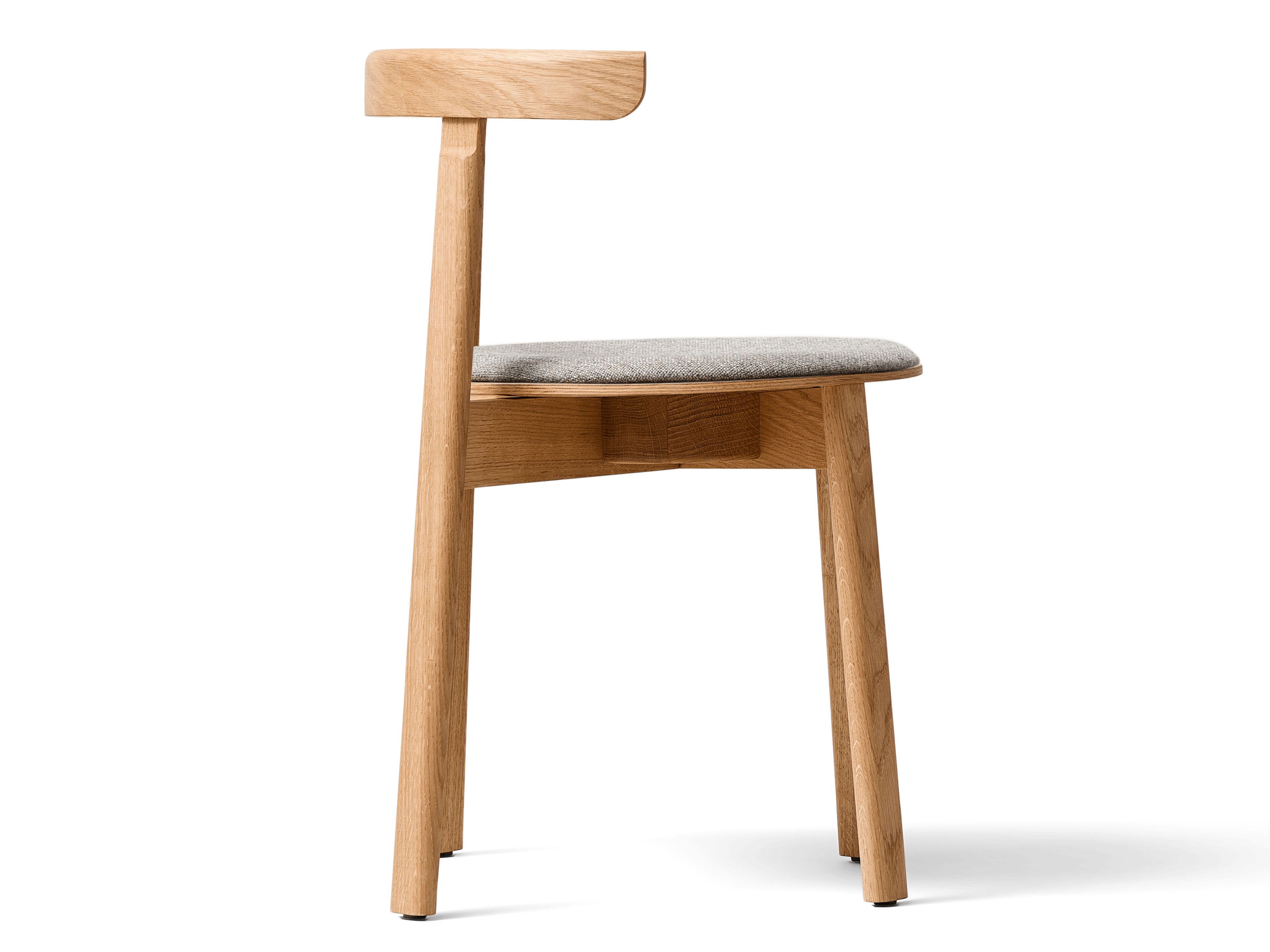 Штабелируемый дубовый стул с мягким сиденьем Form & Refine Lunar ARCH-00070395 - Вид №3